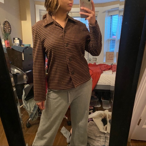 HP⭐️ Vintage Houndstooth Blazer Jacket - Picture 12 of 12